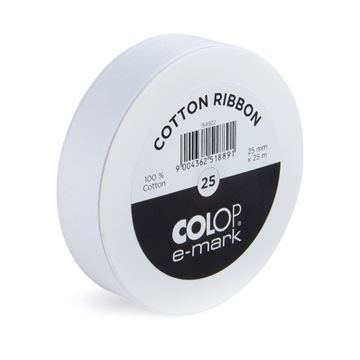 e-Mark COLOP Cotton Ribbon, 25mm x 25m (039208)