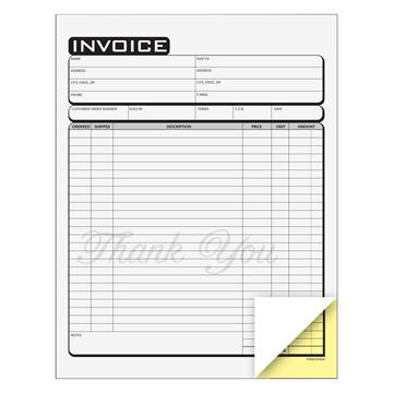 Cosco® Invoice Form Book with Slip, Business, 8 1/2 x 11, 2-Part Carbonless, 50 sets (074005)