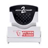 ACCUSTAMP2 Message Stamp, “RETURN TO SENDER” Message with Shutter, Self-Inking and Pre-Inking for Businesses and Offices, Red Ink (035631)