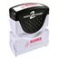 AccuStamp 2 Message Stamp with Shutter, 1-Color, REVISED, 1-5/8" x 1/2" Impression, Pre-Ink, Red Ink (035587)