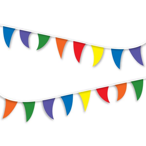 Cosco® Flag Pennant Banner, 30 feet, Assorted Colors (098182)