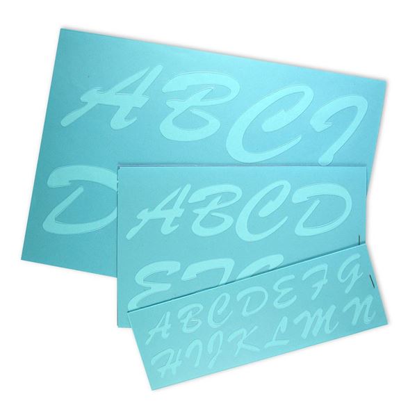 CoscoProducts Cosco Stencil Kit, Letters, Transparent Plastic Script 1-3 Inches (090310)