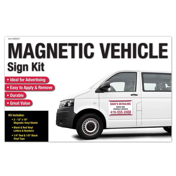 Cosco Sign Kit, Magnet Car Sign, 12" x 18" (098027)