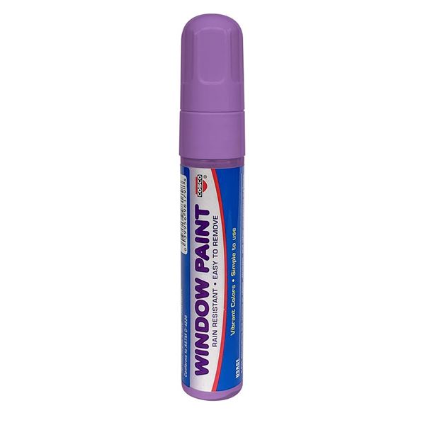 Cosco Window Paint Marker, Purple, 9/16" Chisel Tip (098180)