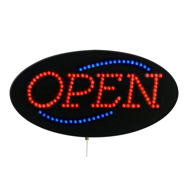 Cosco LED Sign Open 19 x 9.5 x 2", Red/Blue (098099)