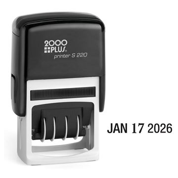 2000 PLUS Self-Inking Economy Dater, 5/32" Character Height, Black Ink (010129)