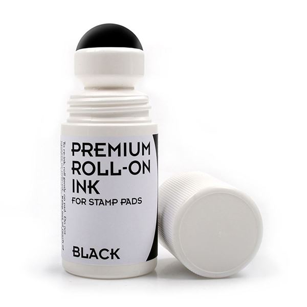 2000 PLUS Roll-On Ink Refill for Felt Stamp Pads, Black, 50ml (030259)