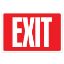 Cosco Glow in Dark Sign, EXIT, 8" x 12" (098052), red