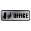 Cosco Metallic Sign, OFFICE, 3" x 9"  (098209)