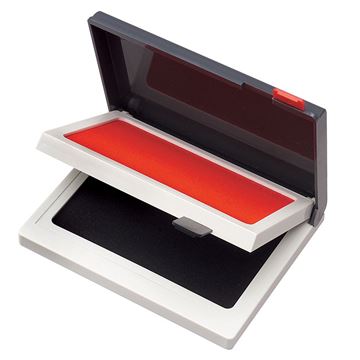 2000 PLUS® Stamp Pad, Two Color, 2-1/4" x 4", Red/Black (090468)