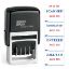 2000 PLUS 4-In-1 Date Stamp, for Office, Business, Documents and Library, Blue and Red Ink (011098)