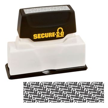 Cosco Industries COSCO Secure I-D Security Stamp, Pre-Ink, 2 3/8" x 5/8" Security Strip, Black Ink (034590)