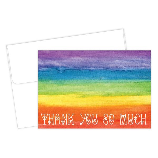 Great Papers! Rainbow Love Thank You Note Card and Envelope, 4.875" x 3.375", 20 count (2017051)