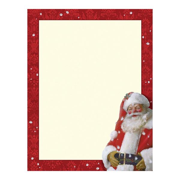 Great Papers! Jolly St. Nick Holiday Letterhead, 8.5" x 11", 80 count (2013266)