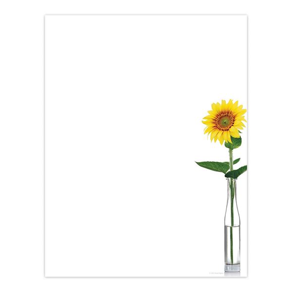 Great Papers! Sunflower Day Letterhead Stationery, 8.5" x 11", 80 count, Inkjet and Laser Printer Compatible (2020148)