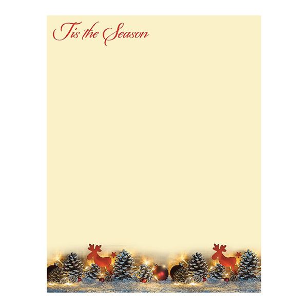 Great Papers! Tis the Season Holiday Letterhead, 8.5" x 11", 80 sheets (2018024)