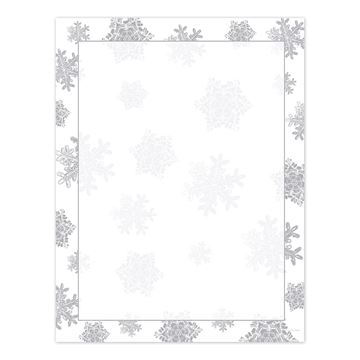 Great Papers! Stationery Letterhead, Icy Flakes, 8.5" x 11", 40 Sheets (2011471)