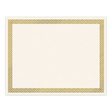 Great Papers! Foil Certificate, Braided Gold Foil, 8.5" x 11", 105 count (2020139)