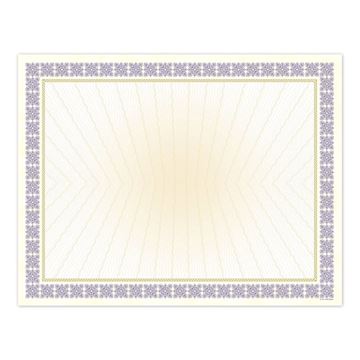 Great Papers! Westminster Purple Metallic Gold Foil Certificate, for Awards, Achievements and Recognition, Printer Friendly 8.5”x11”, 15 Sheet Pack (963023)