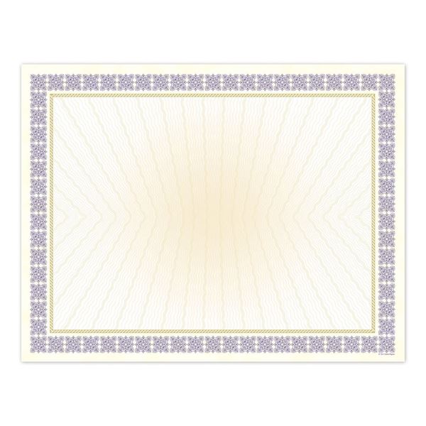 Great Papers! Westminster Purple Metallic Gold Foil Certificate, for Awards, Achievements and Recognition, Printer Friendly 8.5”x11”, 15 Sheet Pack (963023)