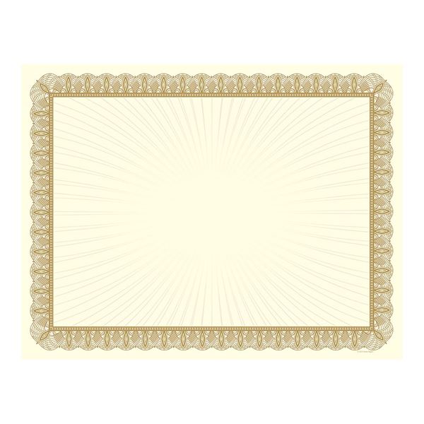 Great Papers! Metallic Gold Value Certificate, 8.5" x 11", 100 Count (961035)