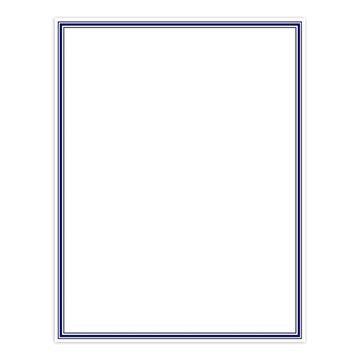 Great Papers! Navy Border Letterhead, for Certificates, Letters, and Personal Messages, Printer Friendly 8.5”x11”, 80 Sheet Count (2014024)