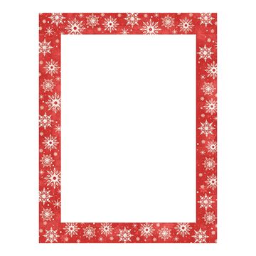 Great Papers! Snowy Flakes Letterhead, 25 count, 11" x 8.5" (20103022)