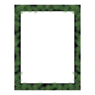 Great Papers! Christmas Pine Holiday Letterhead, 8.5" x 11", 80 sheets (2018009)