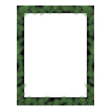 Great Papers! Christmas Pine Holiday Letterhead, 8.5" x 11", 80 sheets (2018009)