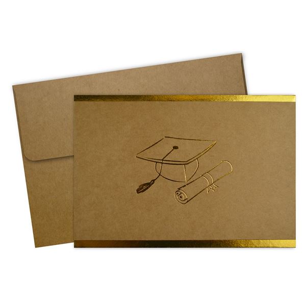 Great Papers!® Grad-Itude Gold Foil Thank You Note Card & Envelopes, 4.875" x 3.375", 50 count (2020032)