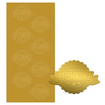 Great Papers! Outstanding Ribbon Embossed and Gold Foil Certificate Seal, 1.75", 48 Count (20104102)