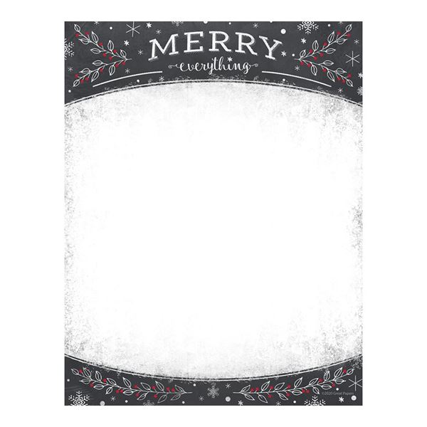 Great Papers! Merry Everything Holiday Letterhead , 8.5" x 11", 80 count (2020105)