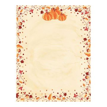 Great Papers! Painted Pumpkin Letterhead, 80 count, 11" x 8.5" (2015086)