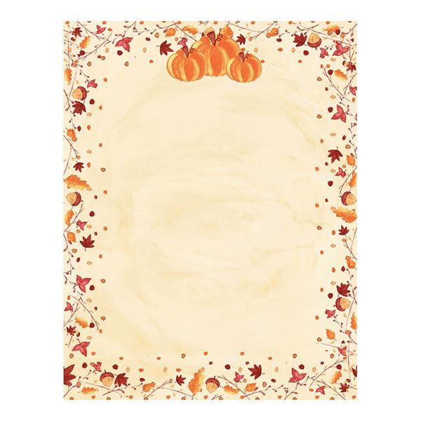 Great Papers! Painted Pumpkin Letterhead, 80 count, 11" x 8.5" (2015086)