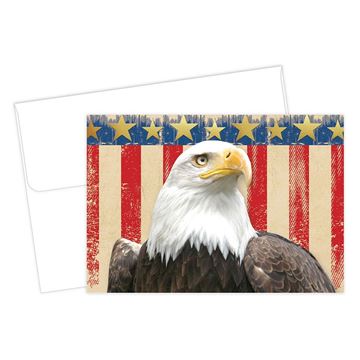 Great Papers! Patriotic Foil Thank You Note Card and Envelope, 4.875" x 3.375", 20 count (2017049)