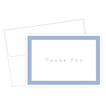 Great Papers! Periwinkle Thank You Note Cards with Envelopes, 4.875"x3.375", 50 Count (1470655)