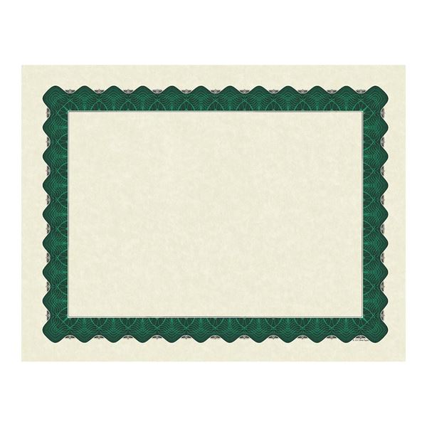 Great Papers! Metallic Green Border Certificate, 8.5"x 11", 100 Count (934200)