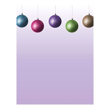 Great Papers!  Glitzy Bulbs Holiday Letterhead, 8.5" x 11", 80 count (2012300)