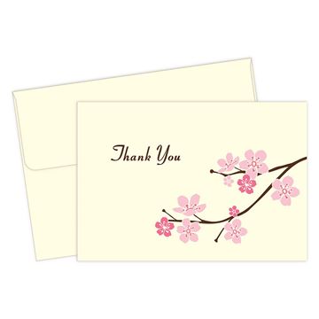 Great Papers! Blossom Branches Thank You Note Cards with Envelopes, 4.875"x3.375", 50 Count (2012063)