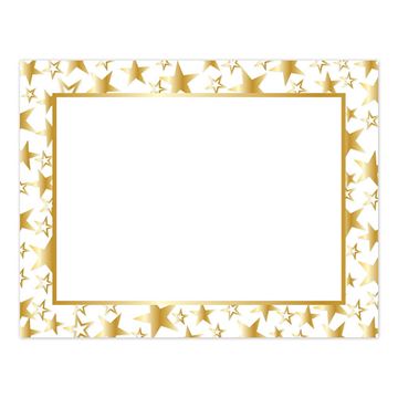 Great Papers! Twinkle Gold Foil Certificate, 8.5" x 11", 50 Count (2014025)