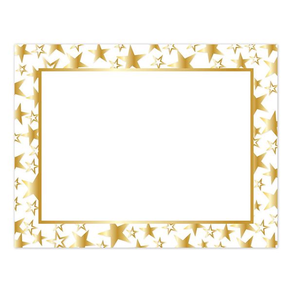 Great Papers! Twinkle Gold Foil Certificate, 8.5" x 11", 50 Count (2014025)