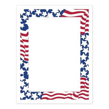 Great Papers! Stars & Stripes Letterhead, 80 Count, 8.5"x11" (2014300)