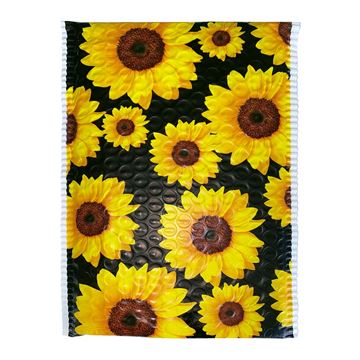 Great Papers! Bubble Mailer, Self-Sealing and Tear Resistant, Sunflowers, 6" x 10", 50 pack (074108)