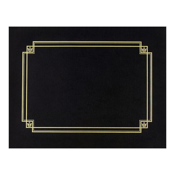 Great Papers! Black Linen Certificate Cover, 12"x 9.375", 3 Count (938603)