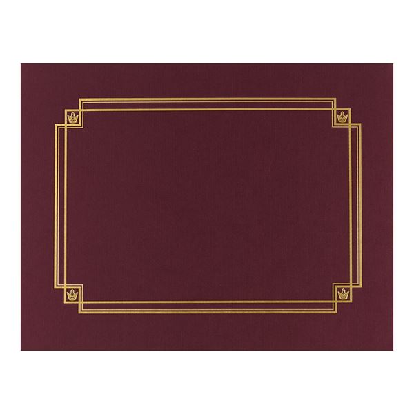 Great Papers! Burgundy Linen Certificate Cover, 12"x 9.375", 3 Count (939503)