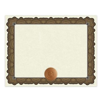 Great Papers! Cambridge Gold Border Certificates with Embossed Copper Foil Seal, 8.5" x 11", 10 count (2020004)