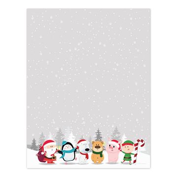 Great Papers! Winter Friends Letterhead, 8.5" x 11", 80 Count (2019120)