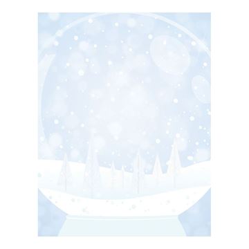 Great Papers! Snow Globe Letterhead, 80 count, 11" x 8.5" (2015046)