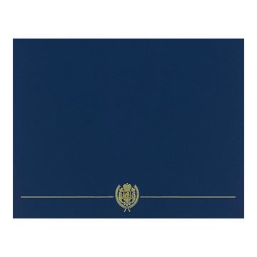 Great Papers! Navy Classic Crest Certificate Cover, 12"x 9.375", 5 Count (903115)