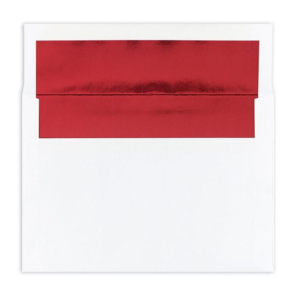 Great Papers! Red Foil-Lined A7 Foil Envelope, 25 count, 5.25" x 7.25" (9021069)